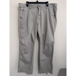 Men's Weatherproof Utility Pants Size 40 X 30 Gray Straight Leg Stretch